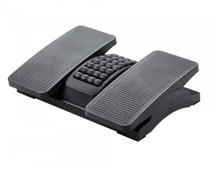 Reposapies plastico q-connect ajustable derecha izquierda 2 alturas efecto masaje 430x320x110 mm