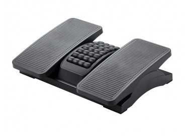 Reposapies plastico q-connect ajustable derecha izquierda 2 alturas efecto masaje 430x320x110 mm