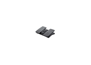 Reposapies plastico q-connect ajustable derecha izquierda 2 alturas efecto masaje 430x320x110 mm