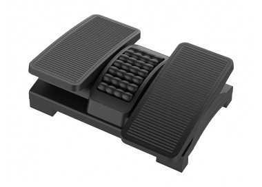 Reposapies plastico q-connect ajustable derecha izquierda 2 alturas efecto masaje 430x320x110 mm