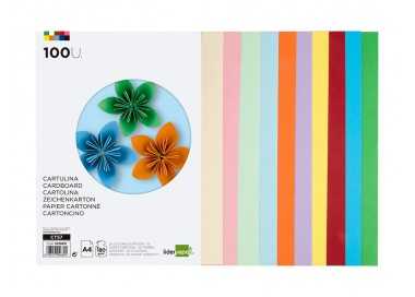 Cartulina liderpapel a4 180g/m2 25 colores surtidos paquete de 100 hojas Cartulina liderpapel a4 180g/m2 25 colores surtidos paquete de 100 hojas