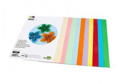 Cartulina liderpapel a4 180g/m2 25 colores surtidos paquete de 100 hojas Cartulina liderpapel a4 180g/m2 25 colores surtidos paquete de 100 hojas