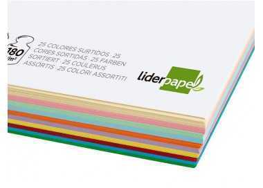 Cartulina liderpapel a4 180g/m2 25 colores surtidos paquete de 100 hojas Cartulina liderpapel a4 180g/m2 25 colores surtidos paquete de 100 hojas