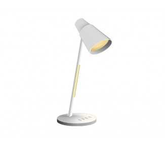 Lampara de oficina q-connect sobremesa abs tactil 6w 32 led 330lm color blanco