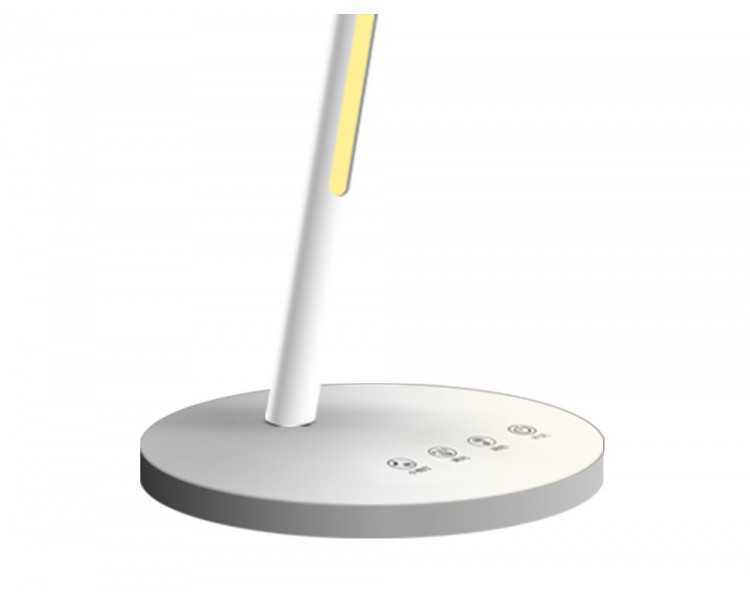 Lampara de oficina q-connect sobremesa abs tactil 6w 32 led 330lm color blanco