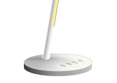 Lampara de oficina q-connect sobremesa abs tactil 6w 32 led 330lm color blanco Lampara de oficina q-connect sobremesa abs tactil 6w 32 led 330lm color blanco