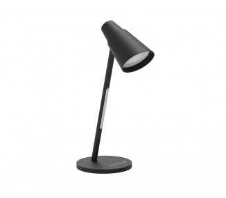 Lampara de oficina q-connect sobremesa abs tactil 6w 32 led 330lm color negro