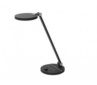 Lampara de oficina q-connect sobremesa profesional abs 80 leds 7 w con interruptor color negro