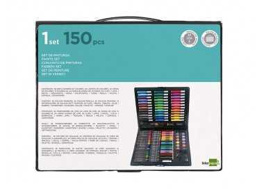 Estuche de pintura liderpapel plastico 150 piezas 36x31x4 cm