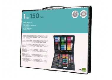Estuche de pintura liderpapel plastico 150 piezas 36x31x4 cm