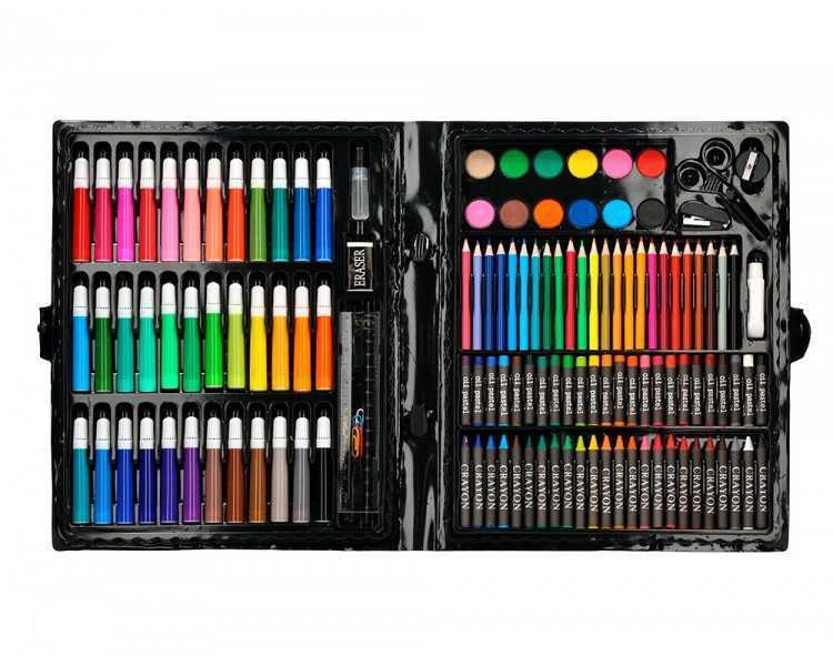 Estuche de pintura liderpapel plastico 150 piezas 36x31x4 cm