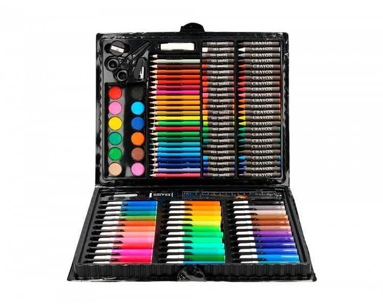 Estuche de pintura liderpapel plastico 150 piezas 36x31x4 cm