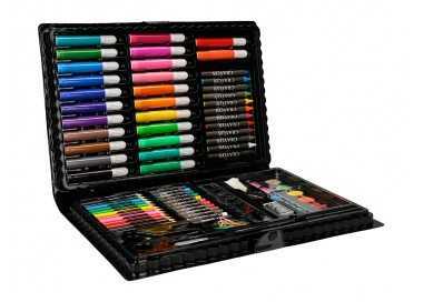 Estuche de pintura liderpapel plastico 86 piezas 34x23x3,2 cm