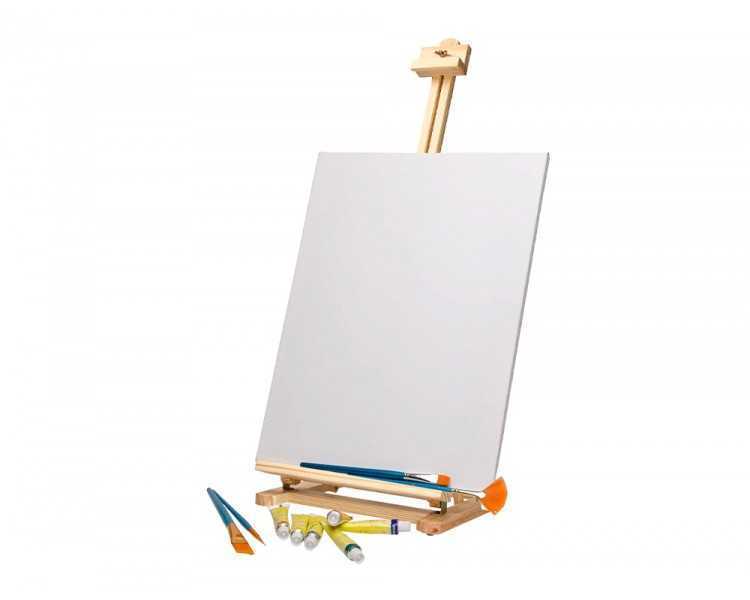 Caballete pintor liderpapel sobremesa madera fsc 80x27,5x30 cm