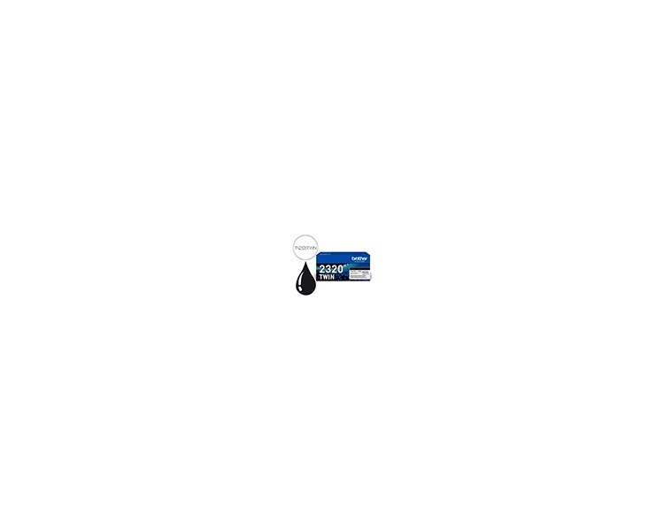 Toner brother tn-2320 dcpl2520dw /2540d/ mfcl2700dw / 2720dw / 2740dw negro 2600 paginas pack 2 unidades