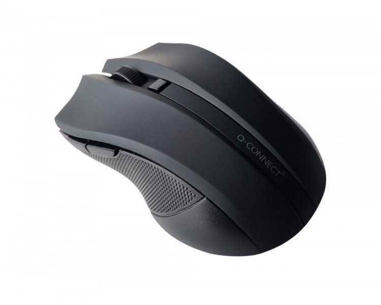 Raton q-connect optico inalambrico 1000 dpi receptor usb 2,4 ghz negro