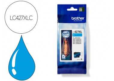 Ink-jet brother lc427xlc mfcj5955dw / 6955dw cian alta capacidad 5000 paginas