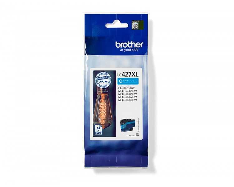 Ink-jet brother lc427xlc mfcj5955dw / 6955dw cian alta capacidad 5000 paginas