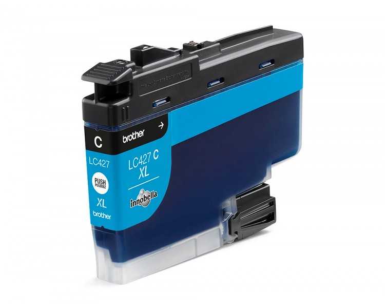 Ink-jet brother lc427xlc mfcj5955dw / 6955dw cian alta capacidad 5000 paginas