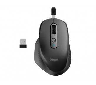Raton trust ozaa optico inalambrico 2400dpi 6 botones usb 2.0 negro