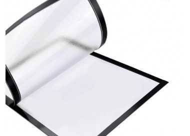 Marco porta anuncios liderpapel magnetico din a4 dorso adhesivo removible color negro