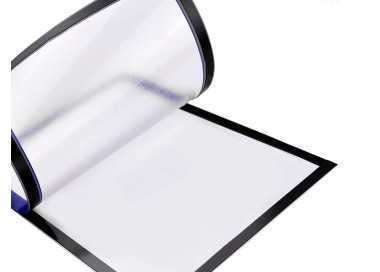 Marco porta anuncios liderpapel magnetico din a4 dorso adhesivo removible color azul