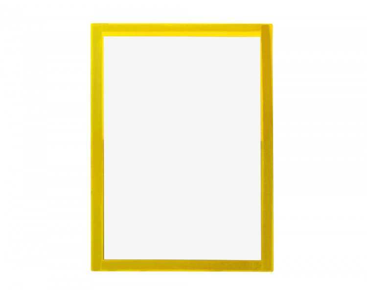 Marco porta anuncios liderpapel magnetico din a4 dorso adhesivo removible color amarillo