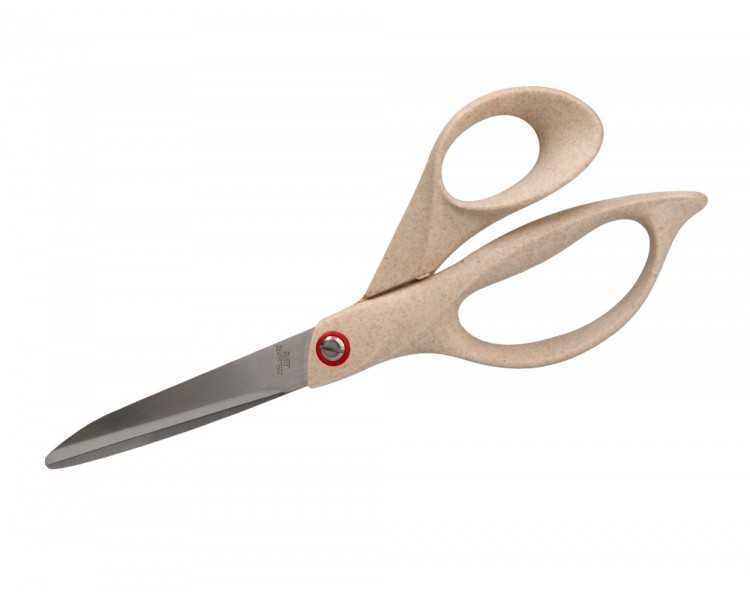 Tijera oficina liderpapel acero inoxidable mango eco material 8/' 21,5 cm en blister