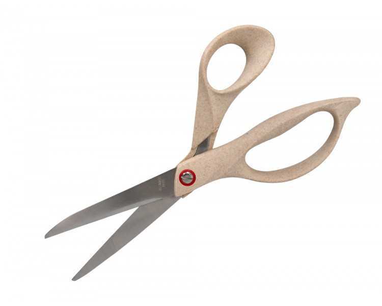 Tijera oficina liderpapel acero inoxidable mango eco material 8/' 21,5 cm en blister