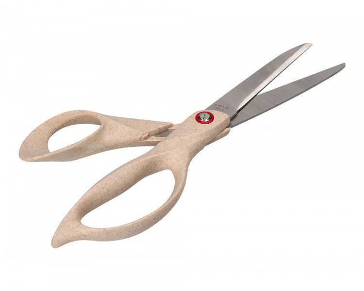 Tijera oficina liderpapel acero inoxidable mango eco material 8/' 21,5 cm en blister