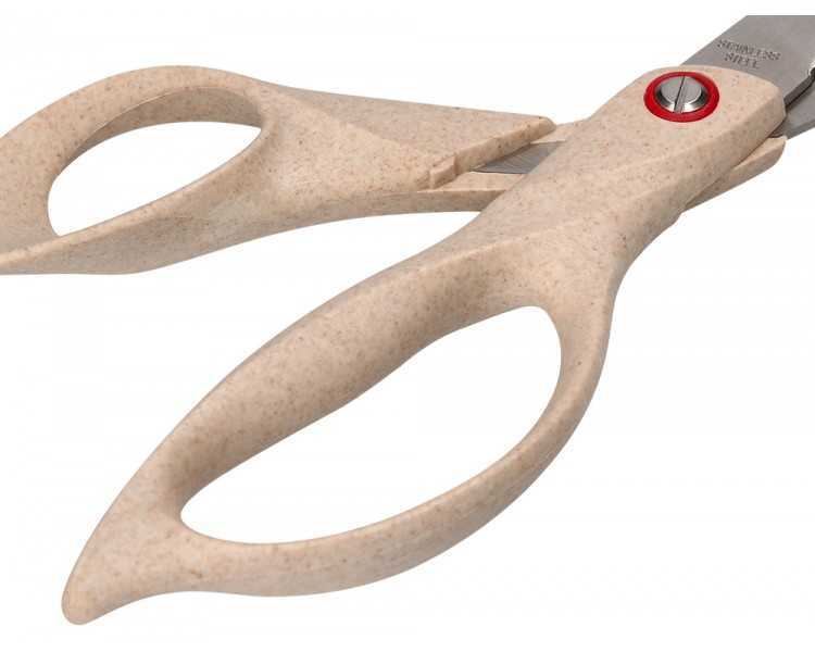 Tijera oficina liderpapel acero inoxidable mango eco material 8/' 21,5 cm en blister
