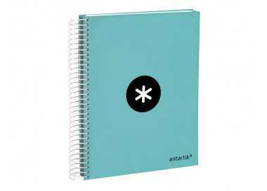 Cuaderno espiral a5 micro antartik tapa forrada120h 100 gr horizontal 5 banda6 taladros color menta Cuaderno espiral a5 micro antartik tapa forrada120h 100 gr horizontal 5 banda6 taladros color menta