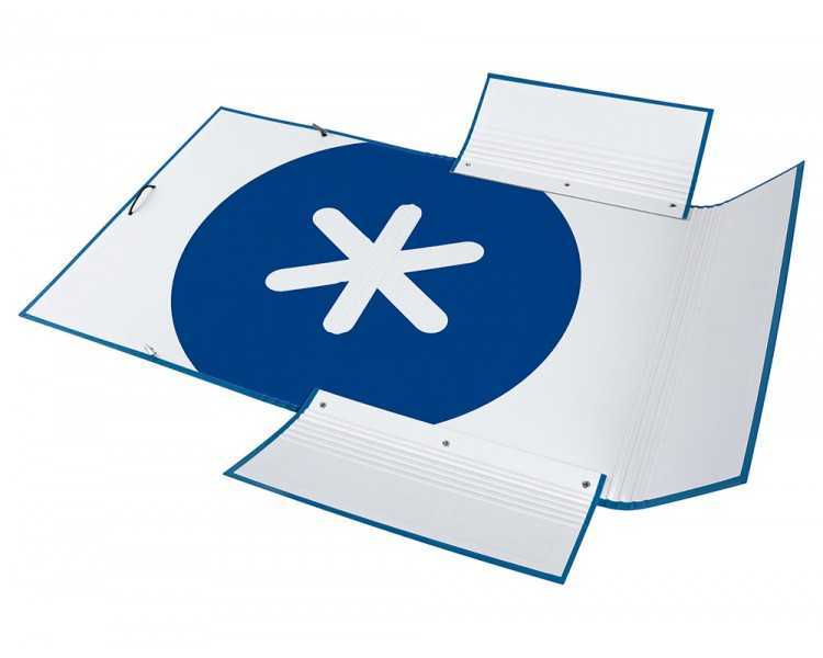 Carpeta antartik gomas a4 3 solapas carton forrado azul oscuro