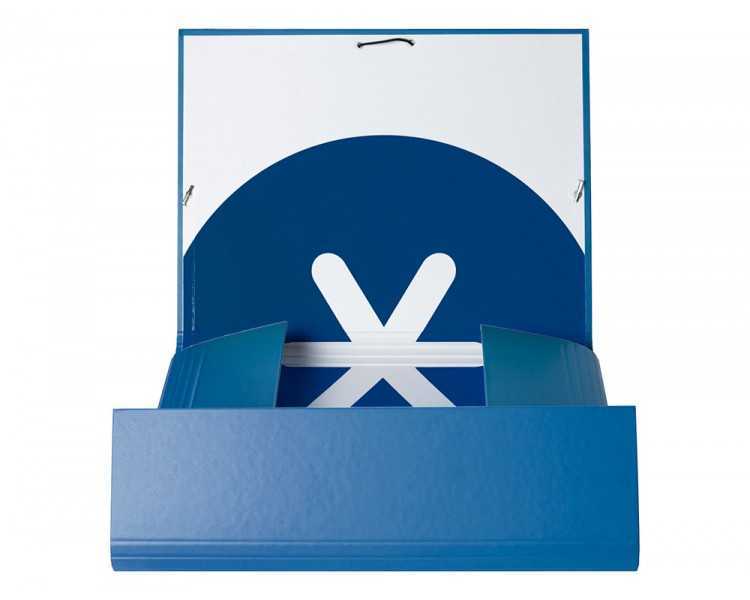 Carpeta antartik gomas a4 3 solapas carton forrado azul oscuro