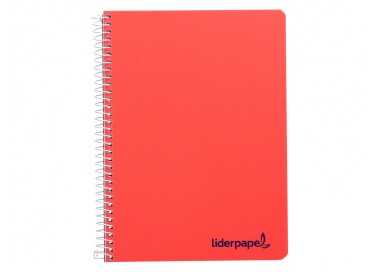Cuaderno espiral liderpapel a5 wonder tapa plastico 80h 90gr cuadro 5mm con margen colores surtidos