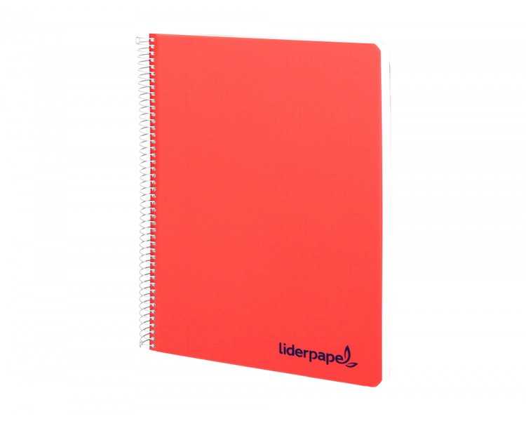 Cuaderno espiral liderpapel a5 wonder tapa plastico 80h 90gr cuadro 5mm con margen colores surtidos