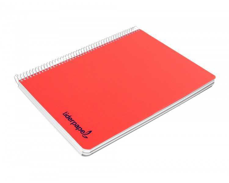 Cuaderno espiral liderpapel a5 wonder tapa plastico 80h 90gr cuadro 5mm con margen colores surtidos