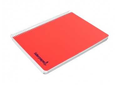 Cuaderno espiral liderpapel a5 wonder tapa plastico 80h 90gr cuadro 5mm con margen colores surtidos