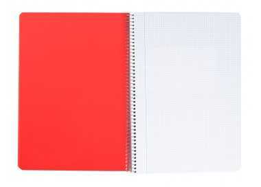 Cuaderno espiral liderpapel a5 wonder tapa plastico 80h 90gr cuadro 5mm con margen colores surtidos
