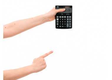 Calculadora liderpapel sobremesa xf31 14 digitos solar y pilas color negro 170x122x35 mm