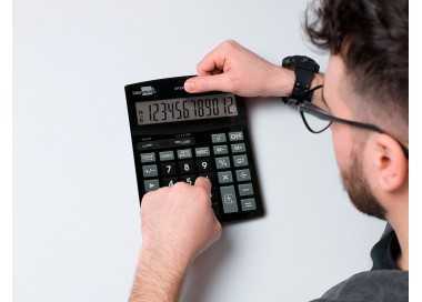 Calculadora liderpapel sobremesa xf29 12 digitos solar y pilas color negro 190x140x30 mm Calculadora liderpapel sobremesa xf29 12 digitos solar y pilas color negro 190x140x30 mm