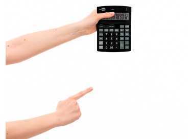 Calculadora liderpapel sobremesa xf29 12 digitos solar y pilas color negro 190x140x30 mm Calculadora liderpapel sobremesa xf29 12 digitos solar y pilas color negro 190x140x30 mm