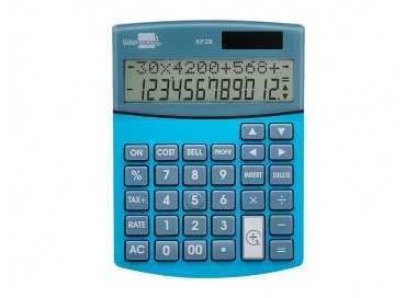Calculadora liderpapel sobreme sa xf28 12 digitos dos lineas coste venta margen y tasas solar y pilas azul 155x115x25 mm Calculadora liderpapel sobreme sa xf28 12 digitos dos lineas coste venta margen y tasas solar y pilas azul 155x115x25 mm