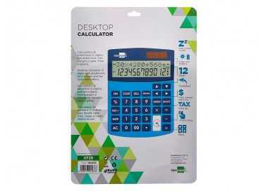 Calculadora liderpapel sobreme sa xf28 12 digitos dos lineas coste venta margen y tasas solar y pilas azul 155x115x25 mm Calculadora liderpapel sobreme sa xf28 12 digitos dos lineas coste venta margen y tasas solar y pilas azul 155x115x25 mm
