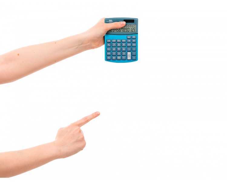 Calculadora liderpapel sobreme sa xf28 12 digitos dos lineas coste venta margen y tasas solar y pilas azul 155x115x25 mm