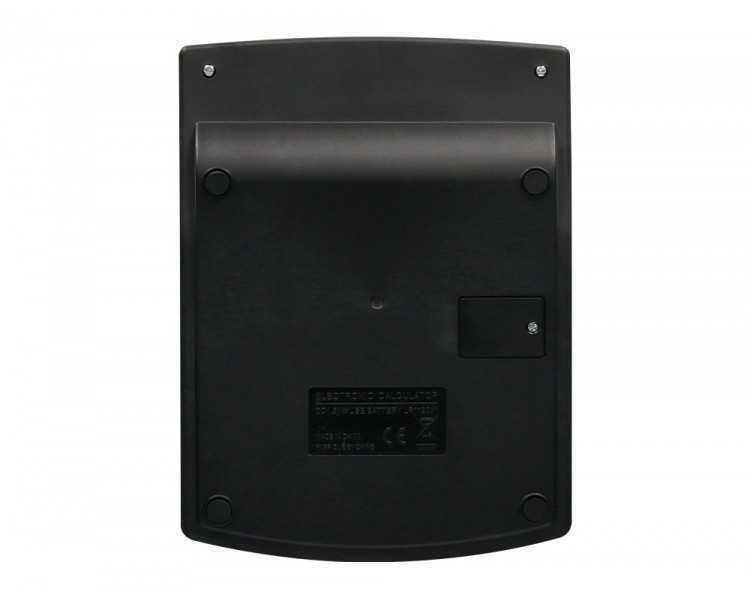 Calculadora liderpapel sobremesa xf27 12 digitos tasas solar y pilas color negro 155x115x25 mm