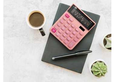 Calculadora liderpapel sobremesa xf23 10 digitos solar y pilas color rosa 127x105x24 mm Calculadora liderpapel sobremesa xf23 10 digitos solar y pilas color rosa 127x105x24 mm