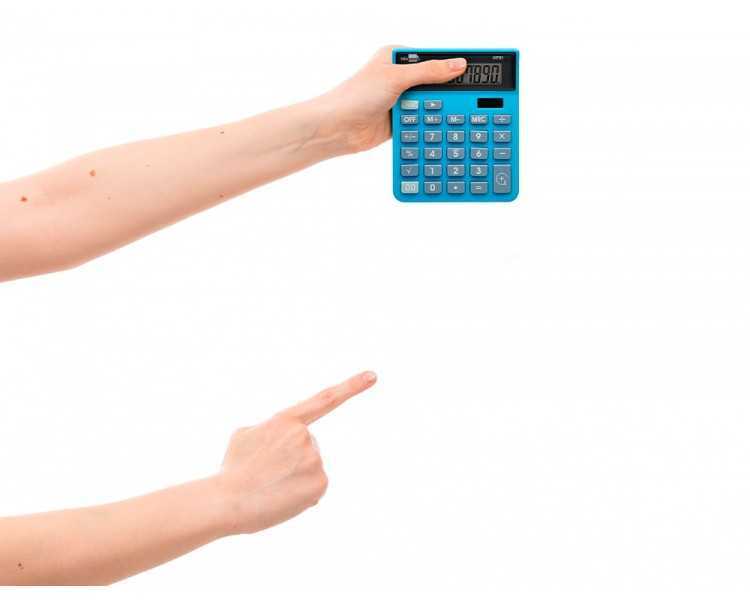 Calculadora liderpapel sobremesa xf21 10 digitos solar y pilas color azul 127x105x24 mm
