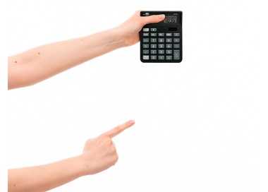Calculadora liderpapel sobremesa xf20 10 digitos solar y pilas color negro 127x105x24 mm