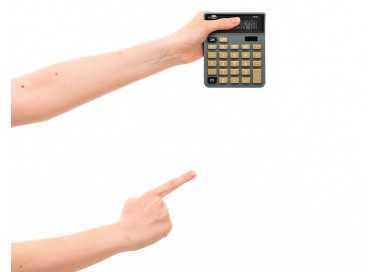 Calculadora liderpapel sobremesa xf18 8 digitos solar y pilas color gris 127x105x24 mm